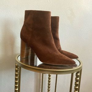 Brown boot heels!